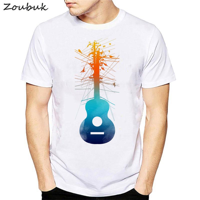 Summer Vente Chaude Femmes Hommes T-shirt d/'impression 3D Guitare Instrument à Manches Courtes Tee Top