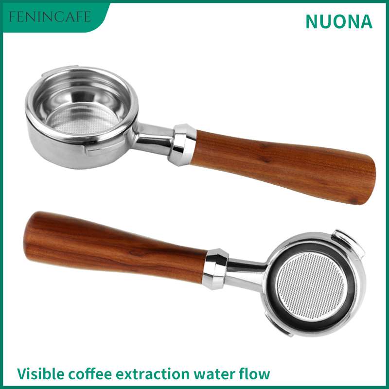 

NUOVA Coffee Machine Bottomless Portafilter Solid Wood Handle Bottomless Filter Basket NUOVA Semi-automatic Coffee Machine Serie