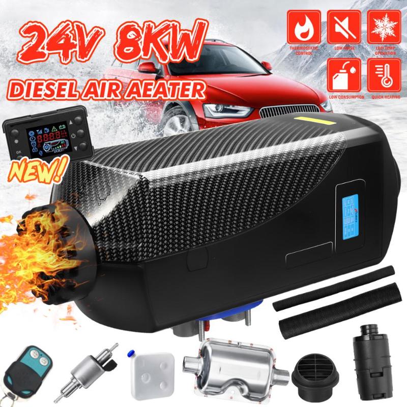 

24V Car Heater 8KW Car Parking Air Diesels Fuel Heater 1 Hole 8000W for RV Boats Motorhome Trucks Trailer Accessorie 15LTank