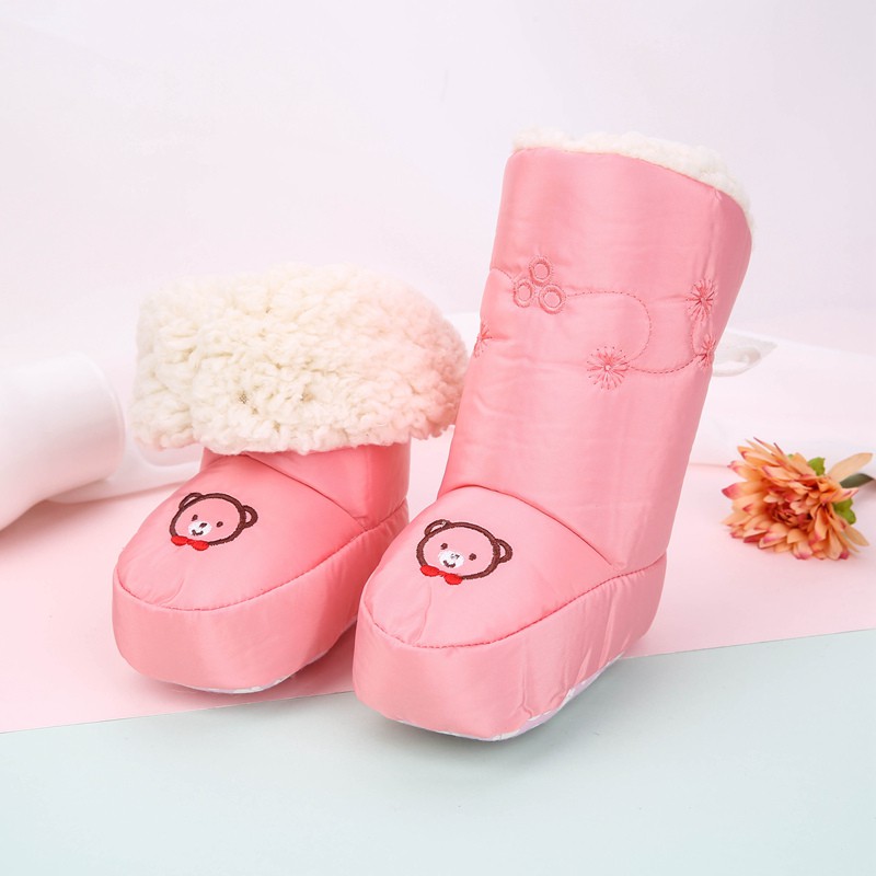 

Winter Baby Girl Boy Fashion Boots First Newborn Cute Cartoon Non-slip Soft Sole Shoes 0-12M Newborn Baby Gifts