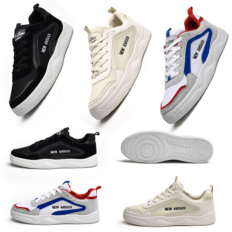

2020 newest for women men canvas shoes triple black grey white red blue mesh breathable comfortable trainer designer sneakers 39-44, D1