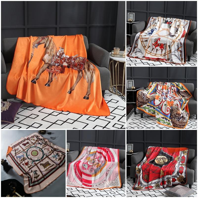 

5 House Printed Blanket Queen Size Throw Blanket Bedspread Car Travel Cover