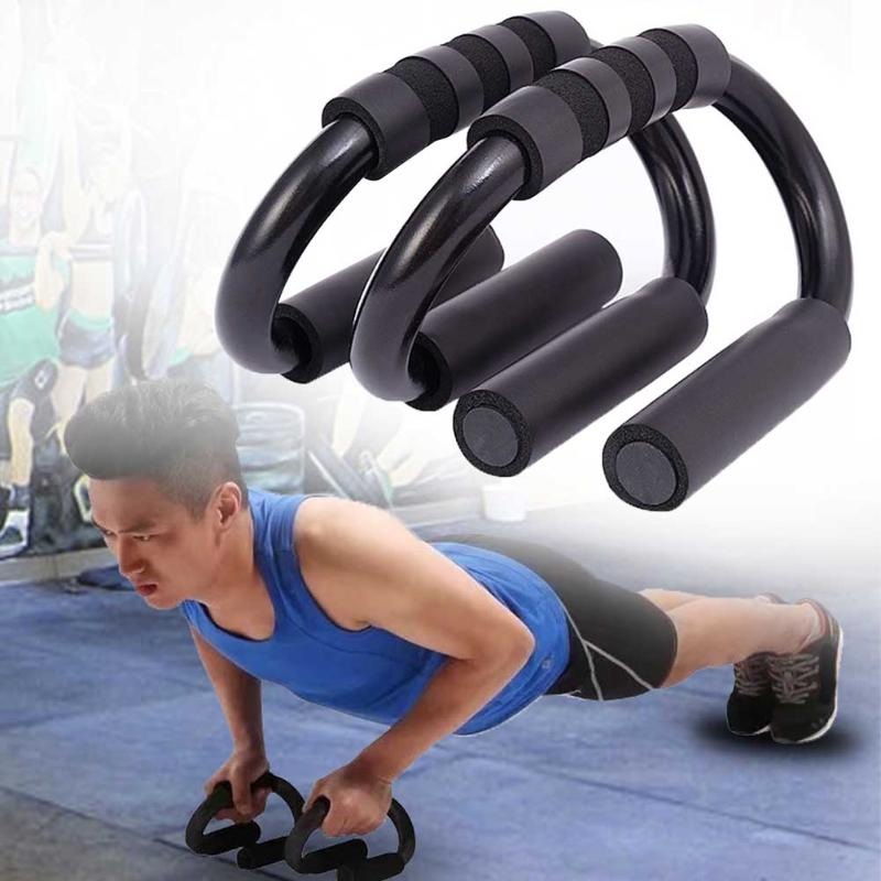 

1pair Home S Shape Fitness Push Up Bar Chest Press Foam Handles Training Muscle Exercise Gym Body Sports Pull