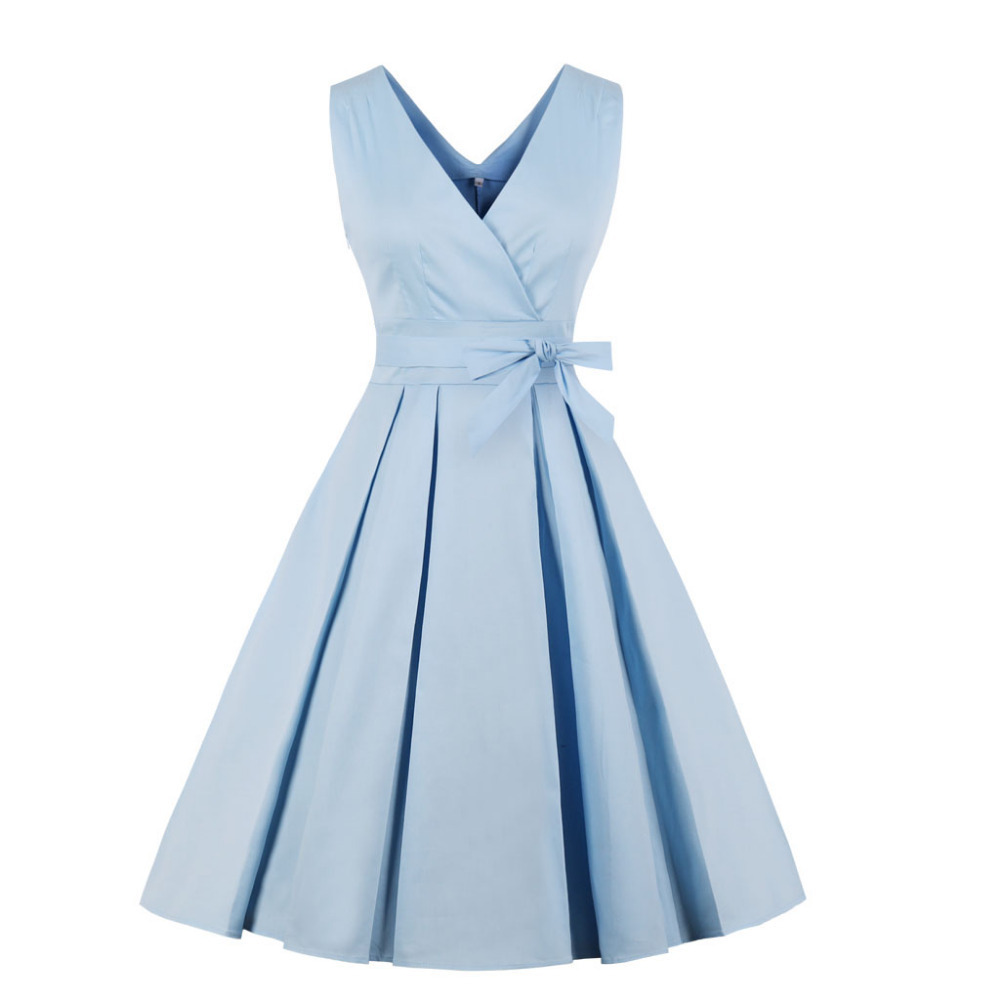 light blue casual dresses