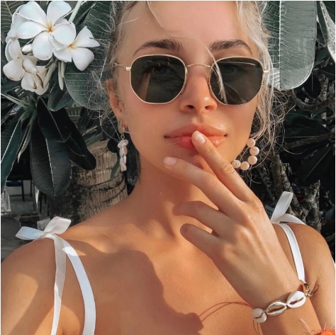 2020 Hexagon Sunglasses Women Brand Designer Small Square Sunglases Men Metal Frame Driving Fishing Glasses Zonnebril Mannen