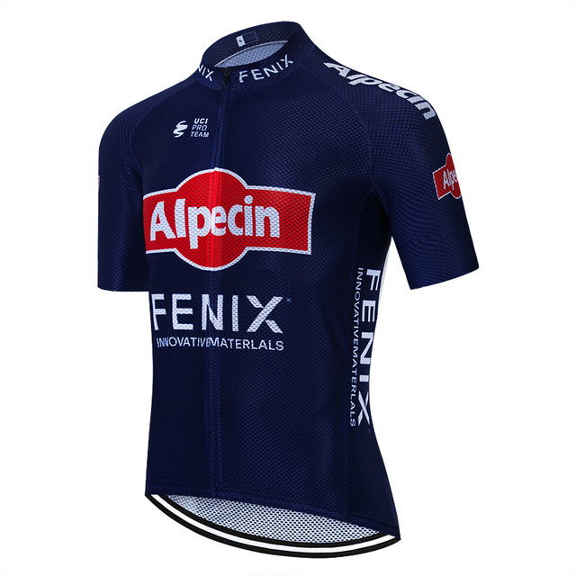 Tour De France 2021 Pro Team Alpecin Cycling Jersey Bicycle Clothing Summer Breathable Short Sleeve MTB Bike Jersey Ropa Ciclismo-image-698277446