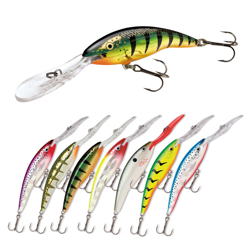 

New Long Lip Mega bass Laser Swimbaits 7cm 9g Gamefish twitch/jerk Deep Diving Fishing Lure Hook