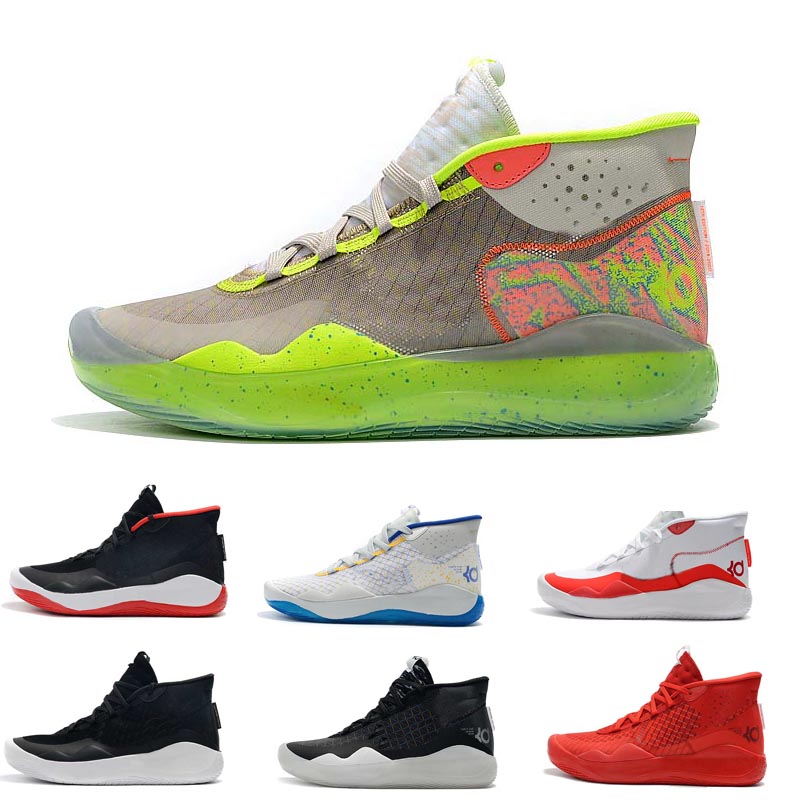 

High Quality Mvp Kevin Durant KD 12 Anniversary University 12S XII Oreo Men Basketball Shoes USA Elite KD12 Sport Sneakers 40-46