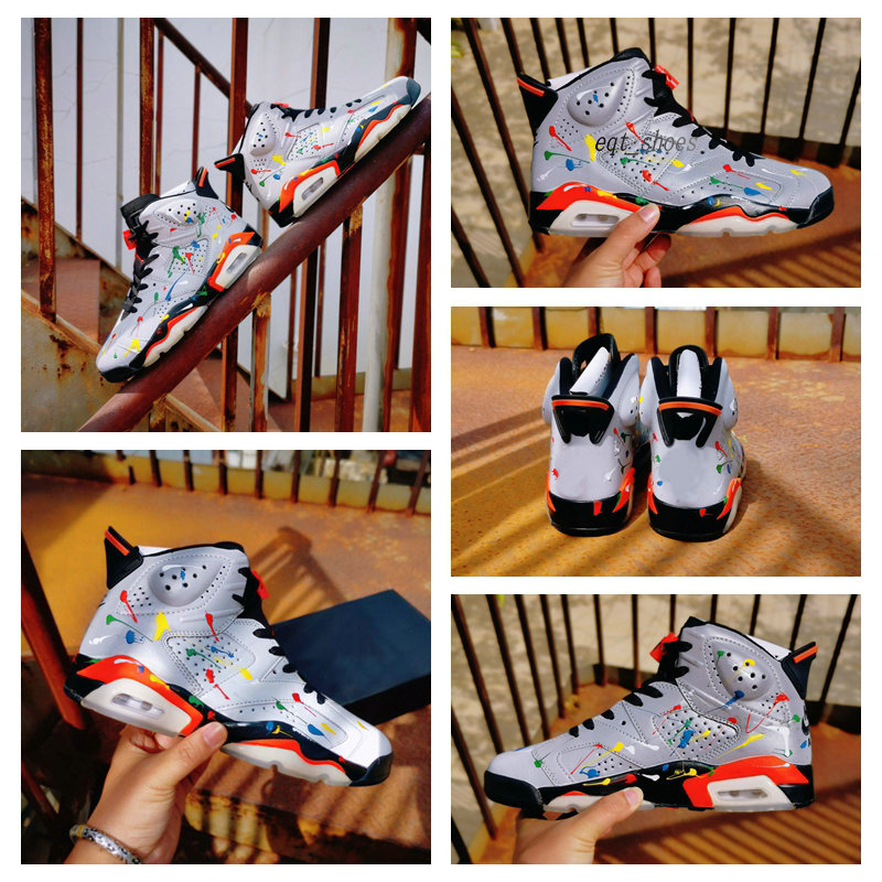 

2020 Infrared Bred 6 6s Mens Basketball Shoes 3M Reflective Colorful splash Sport Grey White Cement Carmine Womens Sneaker Designer Trainers