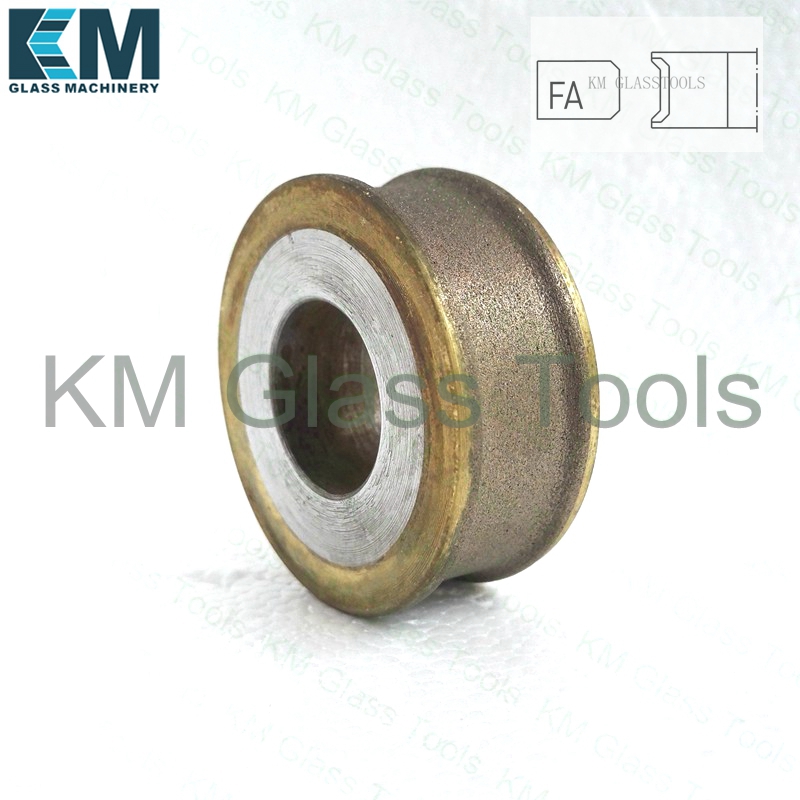 

Free Shipping!D50x22xFA3/4/5/6/8/10/12/15/19mm Peripheral Daimond wheels Flat edge wiht arris,For Hand glass grinding machine