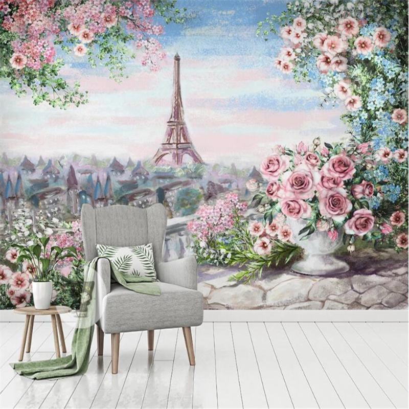 

Milofi custom wallpaper mural Nordic simple rich and elegant tropical rainforest golden banana leaf garden background wall, Silk cloth