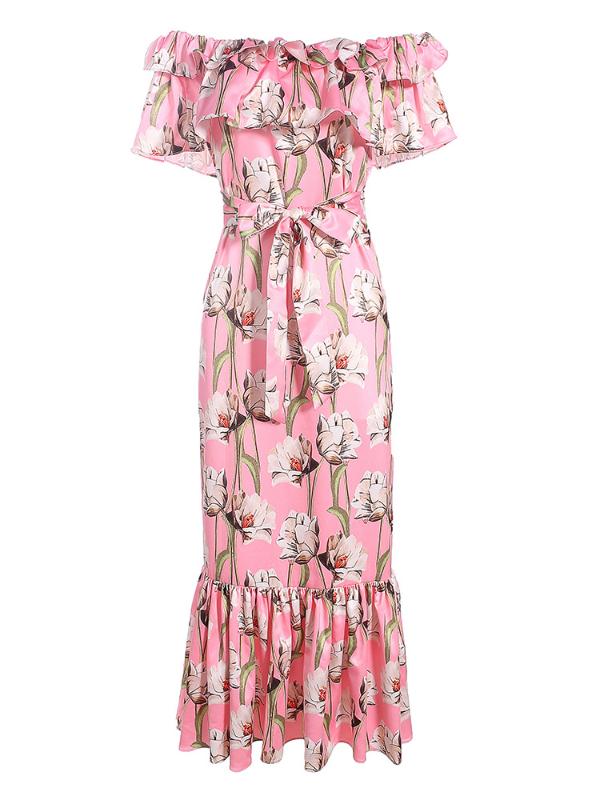 

A600347 High quality New Fashion Women 2020 spring Dress Luxury European Design party style dress, As pic