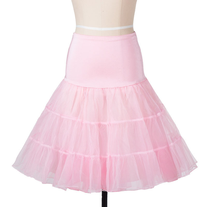 

Skirts Vintage 50s 60s Women Ball Gown Tutu Skirt Swing Rockabilly Petticoat Underskirt Crinoline Fluffy Pettiskirt for Wedding, Yellow