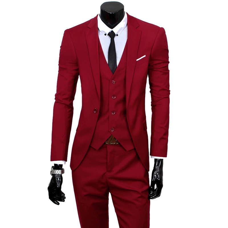 

Wholesale-Thin Blazers Pants Vest 3 Pieces Social Suit Men Fashion Solid Business Suit Set Casual Large Size Mens Wedding Suits 5XL, White;black