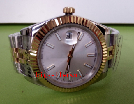 

luxury mens New 41mm Datejust 126333 White Dial Automatic Mens Watch 18k Yellow Gold Case Two Tone Steel Bracelet Gents Watches