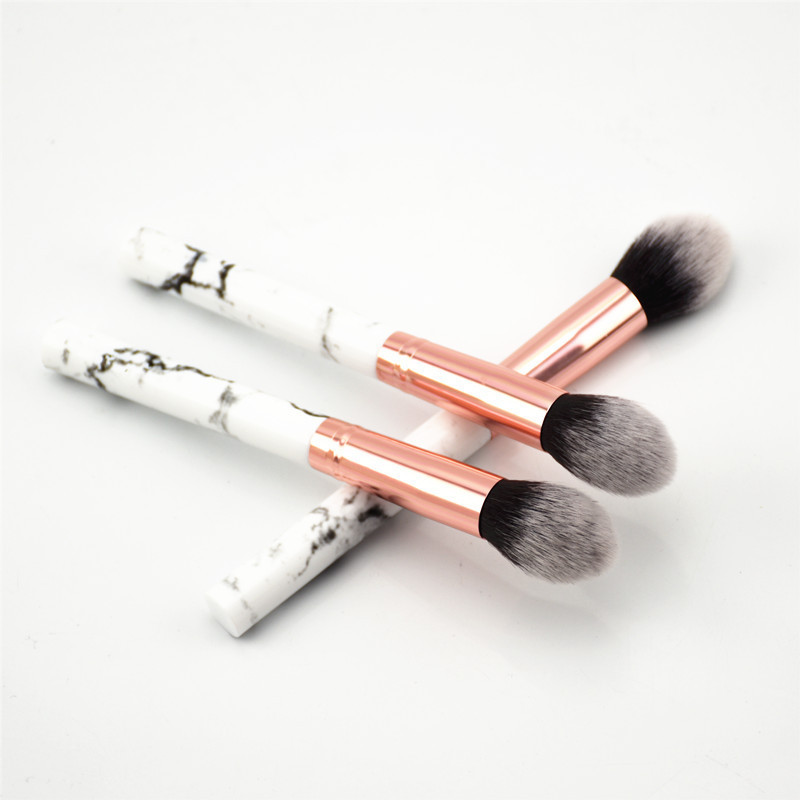 

1 Pcs New Marble Flame Flame High Gloss Brush Single Inclined Shaping Brush Makeup