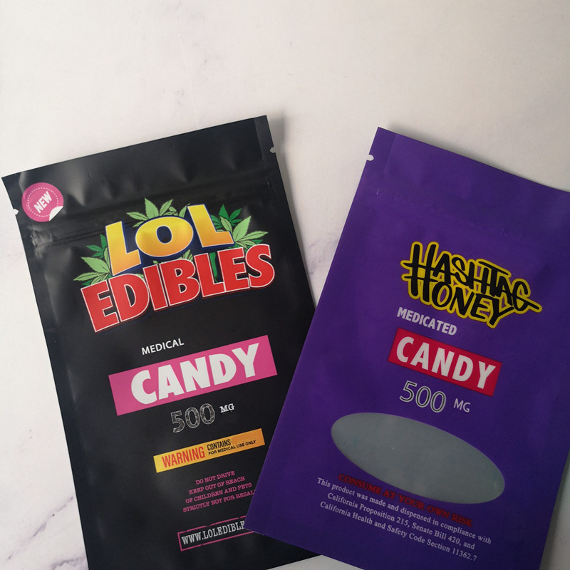 

New Arrival HASHTAG HONEY Medicated 500mg Lol edibles packaging Hashtag Honey Candy bag Cookies White runtz PINK rozay sorbet bag