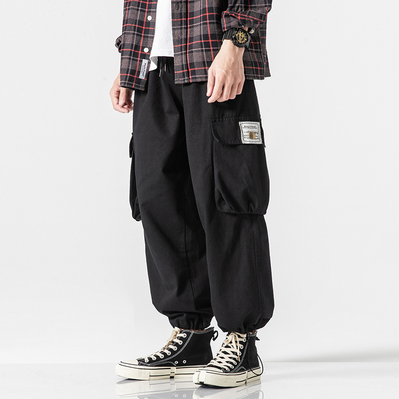

Streetwear Cargo Pants 2020 Sweatpants Men Hip Hop Black Joggers Pants Baggy Harajuku Fashions Harem Trousers Man