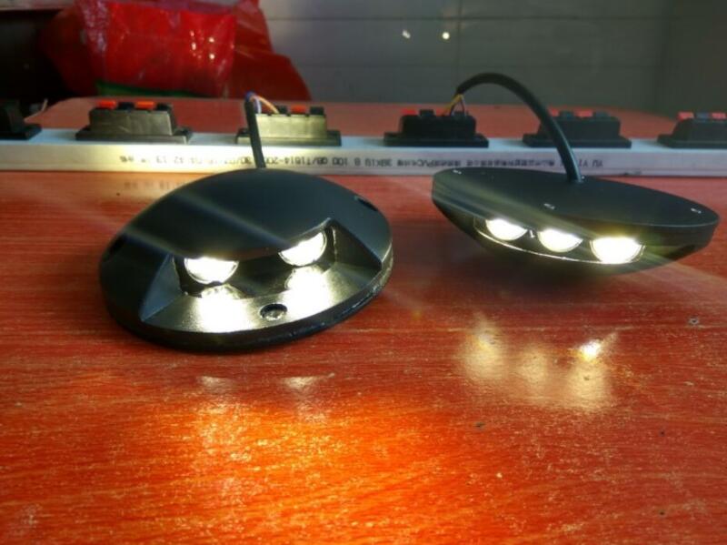 

3W LED Underground light Ground Garden Path Floor Lamp Outdoor Recessed Deck Light 1/2/4 side view Underground Lamp