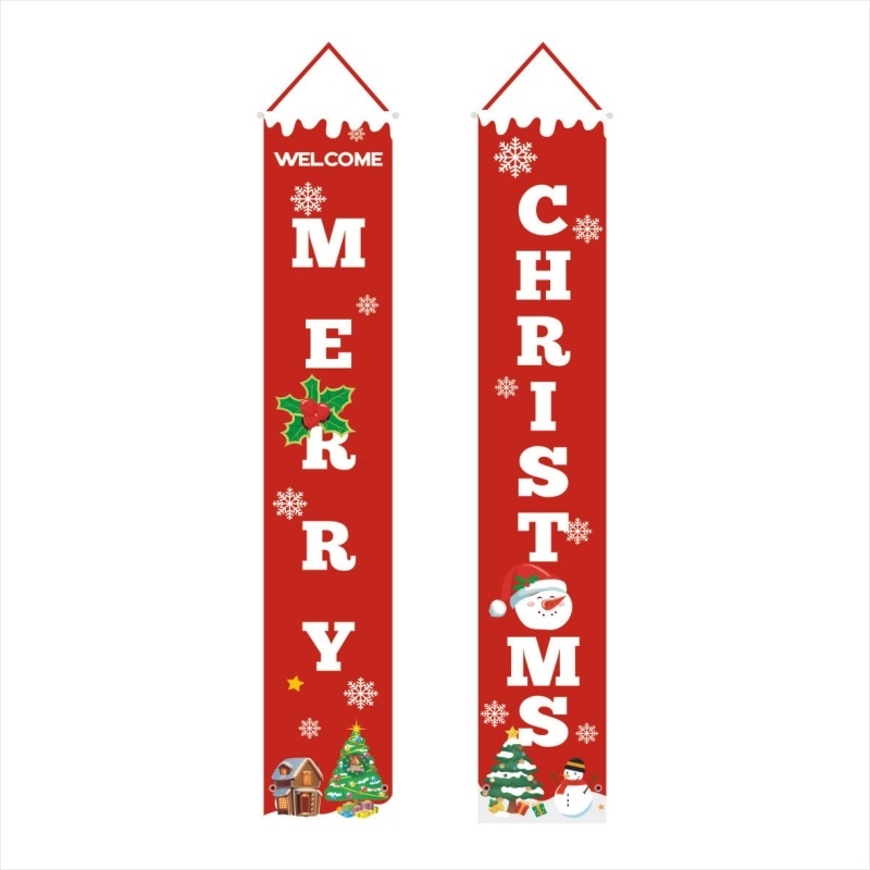 Merry Christmas Decorations Hanging Christmas Banner Christmas