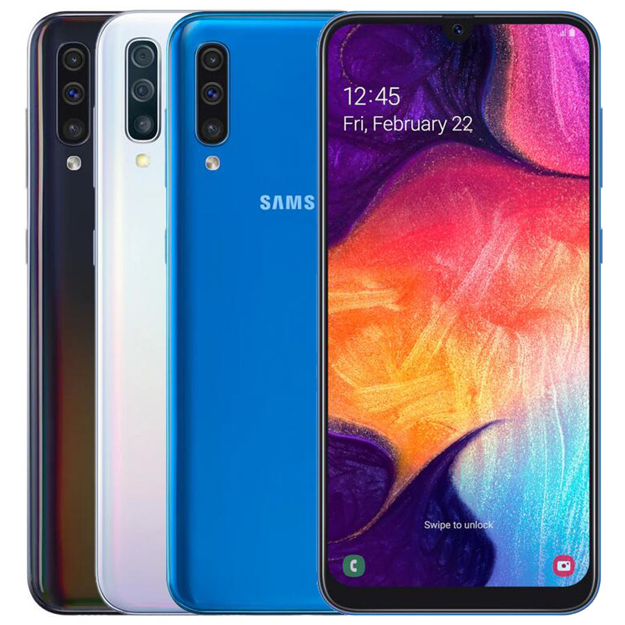 

Refurbished Original Samsung Galaxy A50 A505FN/DS Dual SIM 6.4 inch Octa Core 4GB RAM 128GB ROM 25MP Camera Unlocked 4G LTE Android Smart Phone 1pcs, Black