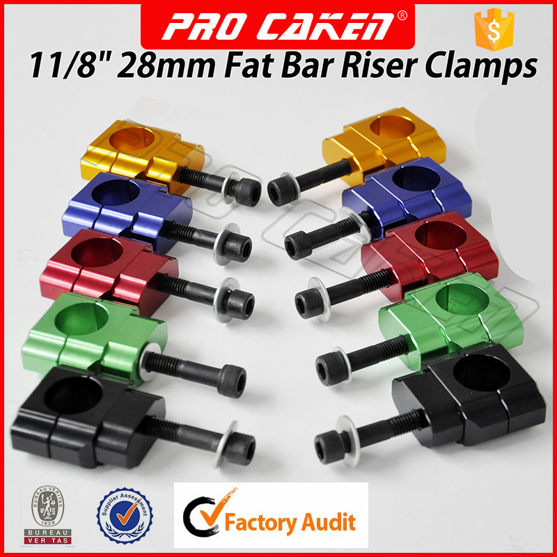 Black PRO CAKEN 28mm CNC Billet Handlebar Mount Clamp Handle Bar Holder Riser Dirt Pit Bike M12 Bolt Black PRO CAKEN 28mm CNC Billet Handlebar Mount Clamp Handle Bar Holder Riser Dirt Pit Bike M12 Bolt