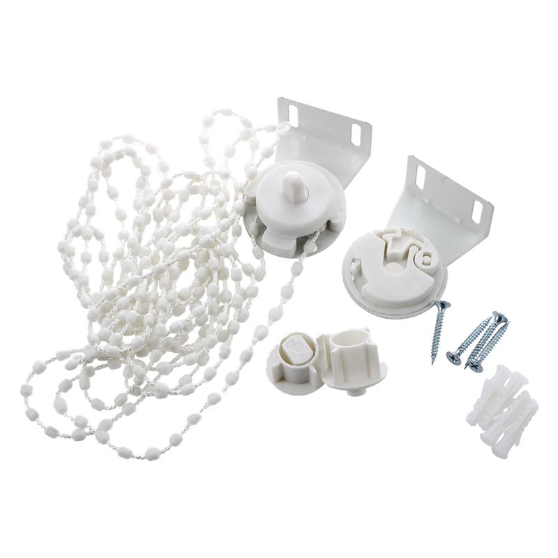

Roller Blind Shade Cluth Bracket Bead Chain 28mm Kit, White