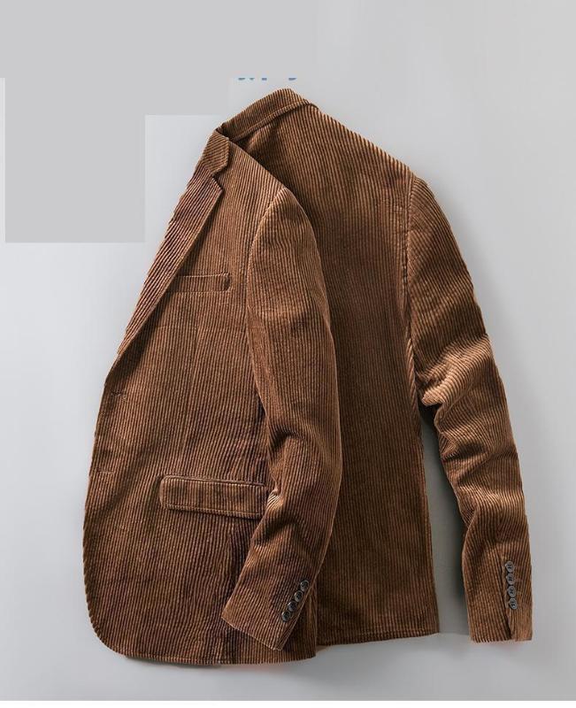 

New Arrival Men corduroy Outerwear Youth Trendy Cotton Single Breasted Mens Suit Jacket Blazers High Quality Size S  LXLXXL 3XL, 16837