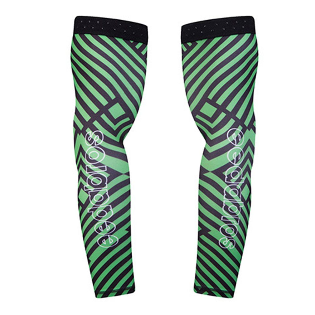 

Sports Gloves Cool Sunscreen Arm Sleeves Breathable Skull Skeleton UV Protective Cuff Cycling Riding Running Sleeve, As pic