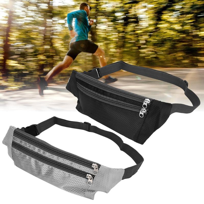 

Outdoor Waist Bag New Portable Sports Waist Bag Unisex Men Women Waterproof Outdoor Running Belly Pocket For Sports Accessory, Gray color