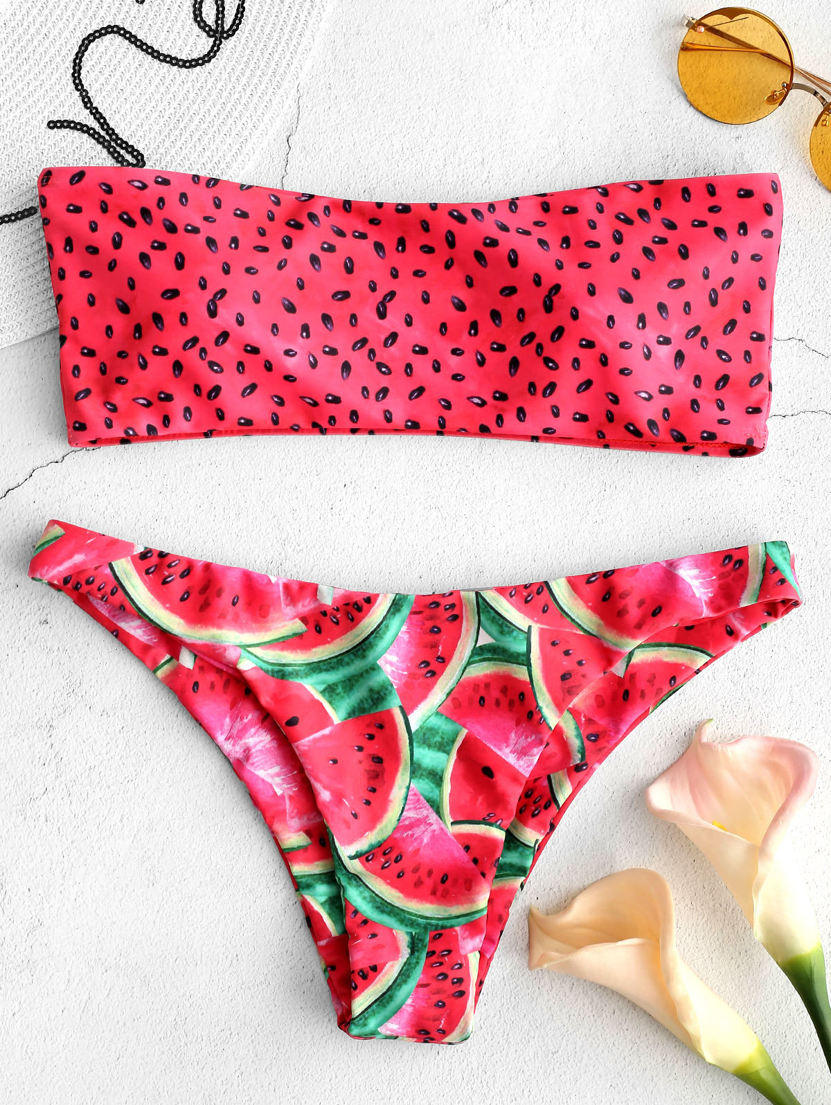 watermelon bathing suit