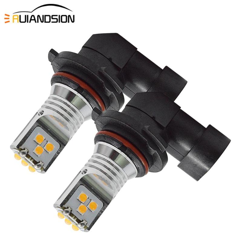 

2Pcs 0.3A Led 4 9006 Fog Lights Bulb 3030SMD 360LM 6000K White Yellow Car Driving Running Lamp Auto Leds Light 12V 24V