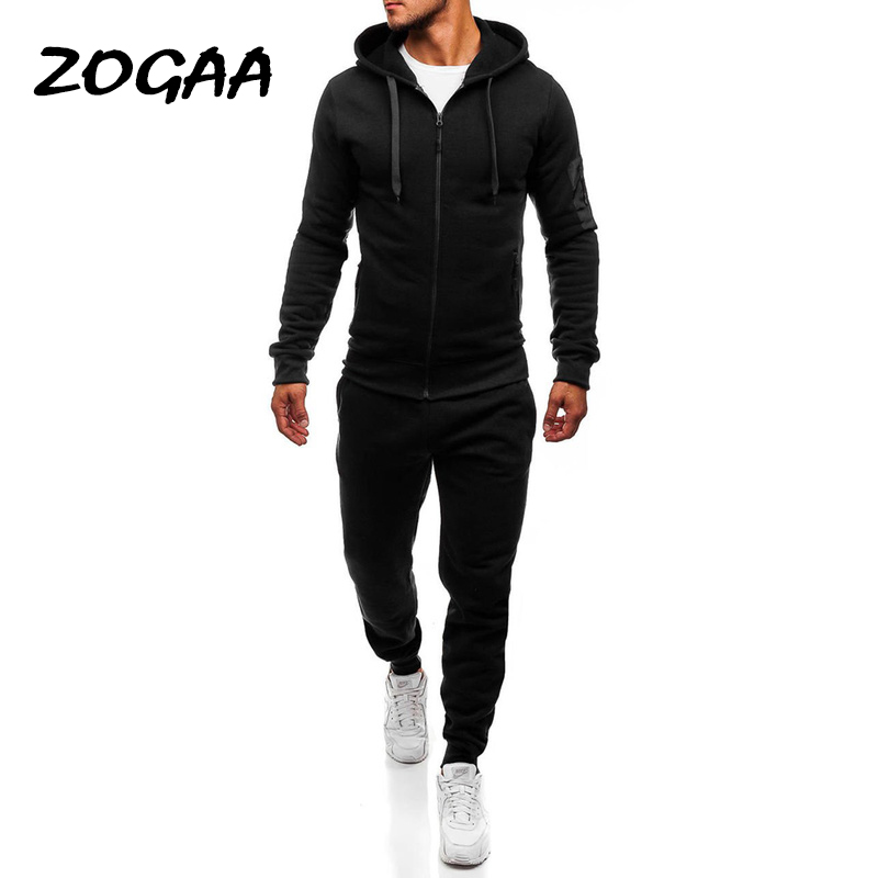 ZOGAA 2020 hommes survêtement ensemble deux pièces hauts et pantalons ensembles vêtements de sport décontractés survêtement hommes survêtements p