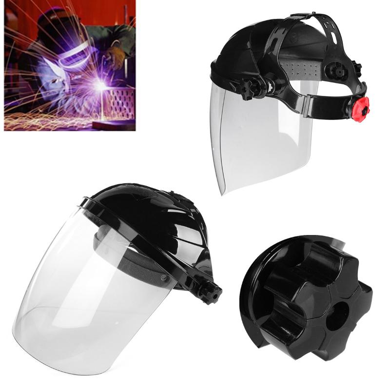 

New Transparent Lens Anti-UV Anti- Welding Helmet Face for Shield Solder Mask Face Eye Protect Shield Anti-, Red
