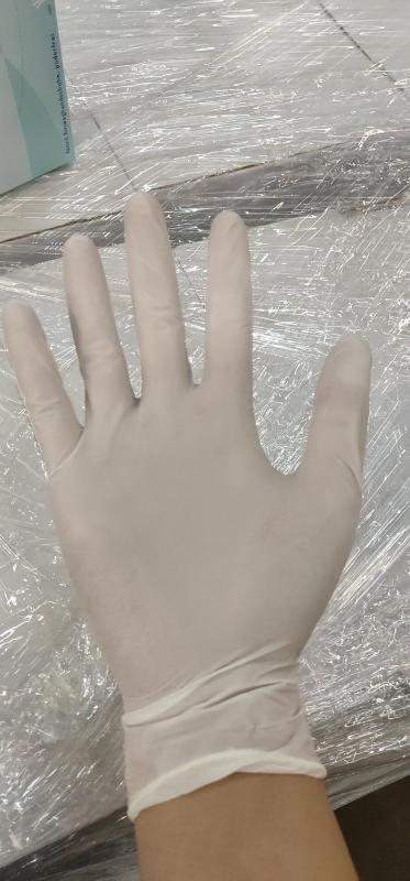 

100pcs Disposable rubber gloves blue and white