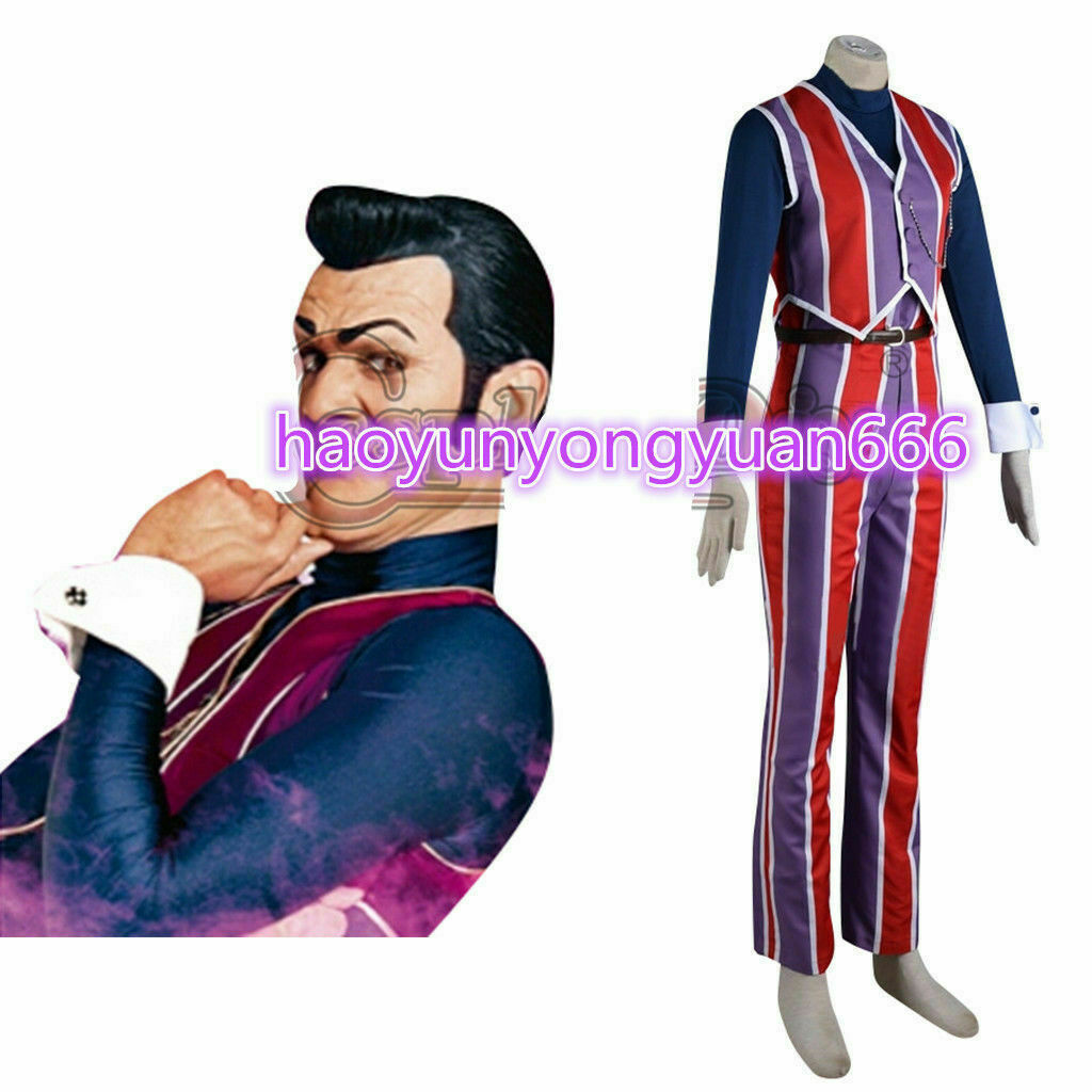 

LazyTown Robbie Rotten Costume Cosplay Adult's Vest Pants Shirt Cosplay