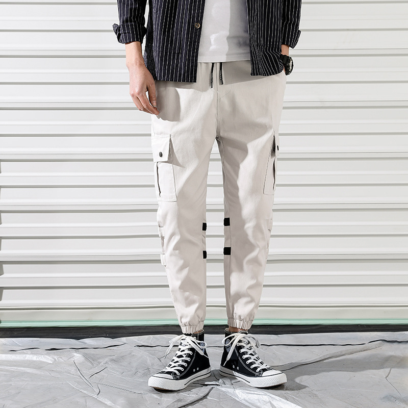

Streetwear Men' Multi Pockets Cargo Harem Pants Hip Hop Casual Male Track Pants Joggers Trousers Fashion Men Punk 3XL, Image