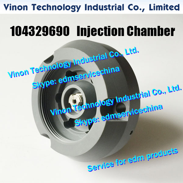 

104329690 edm Injection Chamber Lower C304 Ã70x44Lmm for ROBOFIL 300,310,500,510,240,440. Charmilles 432.905, 100432905, 432.969.0, 432.969