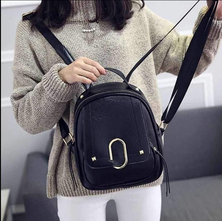 

HBP Elegant Fashion Men Women Backpacks Hasp Double Shoulder Bag Portable Backpack Pu Leather Leisure schoolbag Baga College Bagx Back packs