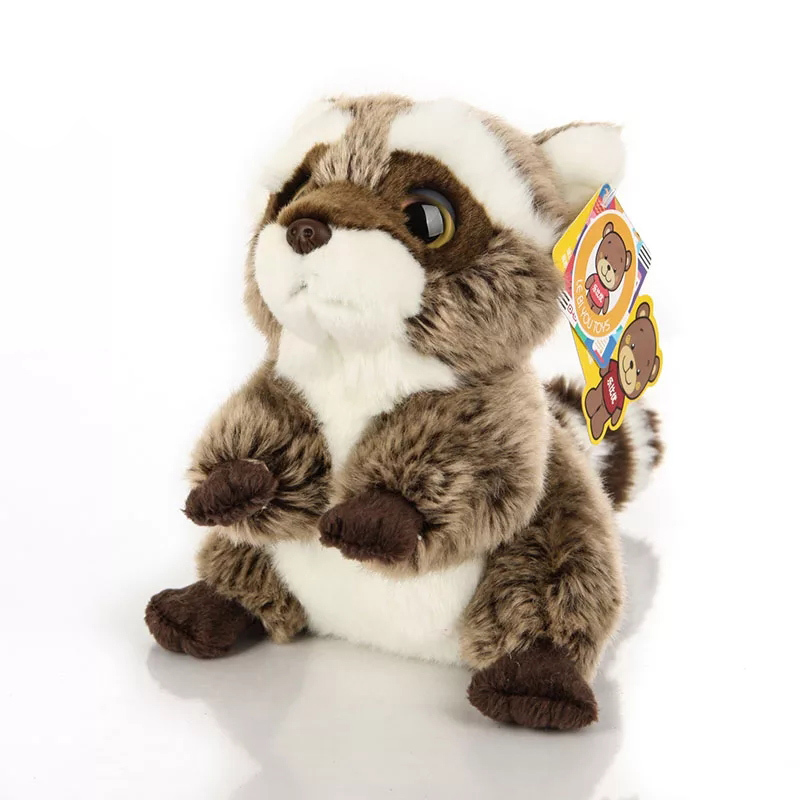 mapache de peluche gigante