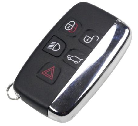 clé de voiture automatique de haute qualité pour clé à distance de découverte à distance de landrover 4 + 1 boutons 433 mhz (sans logo)