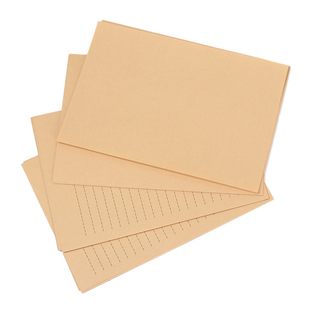 

25 Sheets Empty Letter Paper Kraft Printing Writing Thick Paper Postcards DIY Card Hand Making Craft Wedding Invitation Card