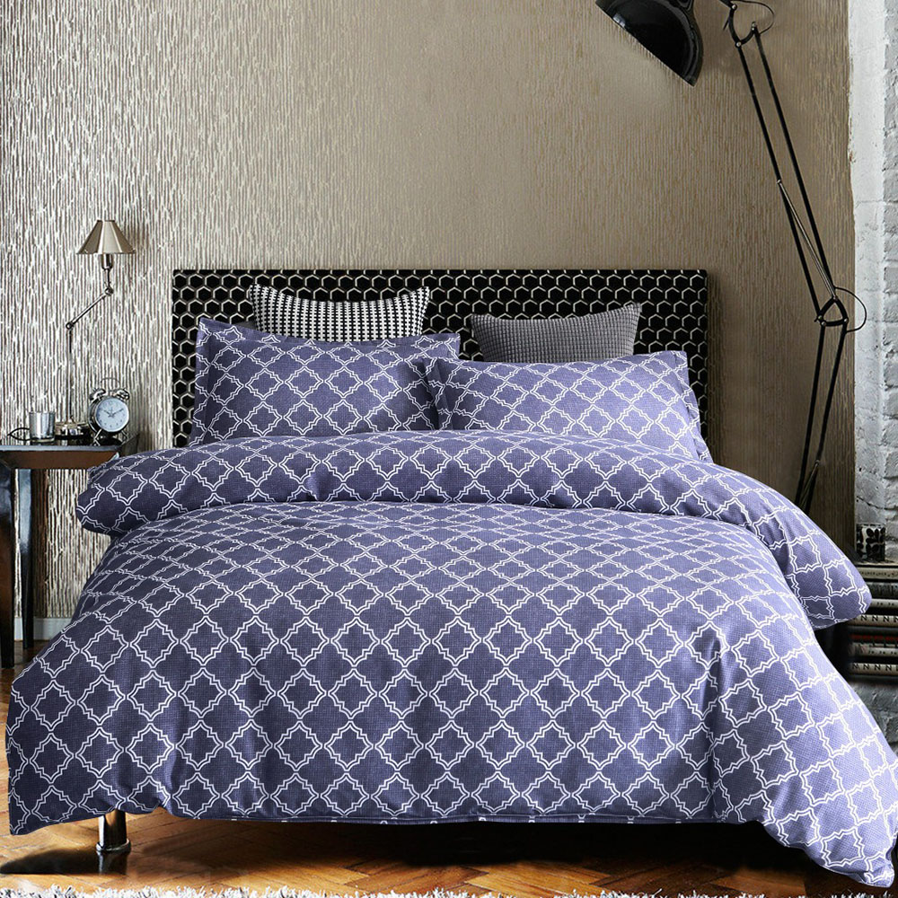 

Lychee Geometric Pattern Bedding Set Printed Pillowcase Duvet Cover Sets 2-3pcs Home Textile Family Bed Sets