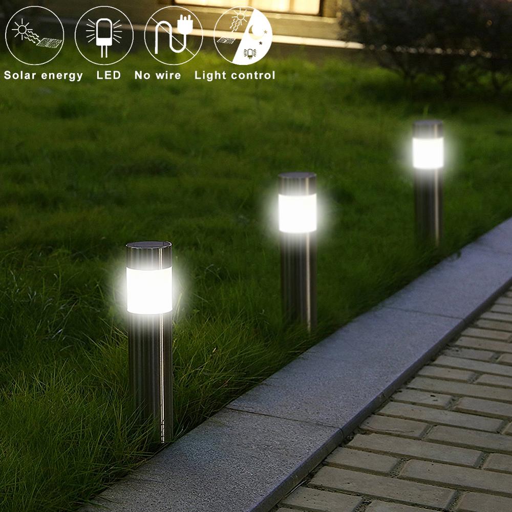 

2W LED Solar Garden Lighting Stainless Steel Stud Lawn Lamp IP65 Waterproof Solar Garden Lights LED Outdoor Lamp
