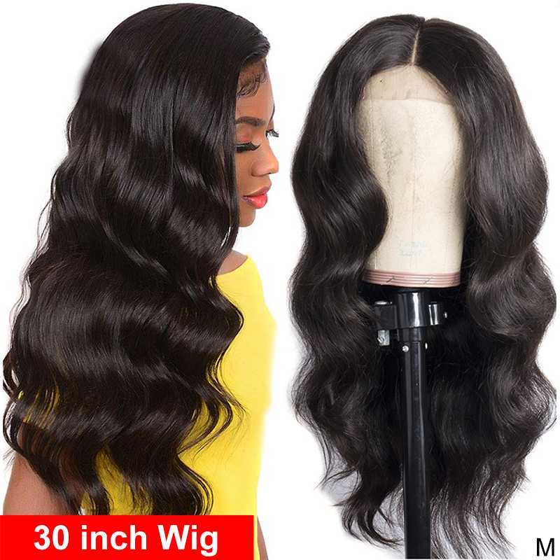 

Brazilian Body Wave Wig Lace Closue Wig for Women 4x4 Closure 30 inch 4x4 Lace Front Human Hair Maxine Remy 150%, As pic
