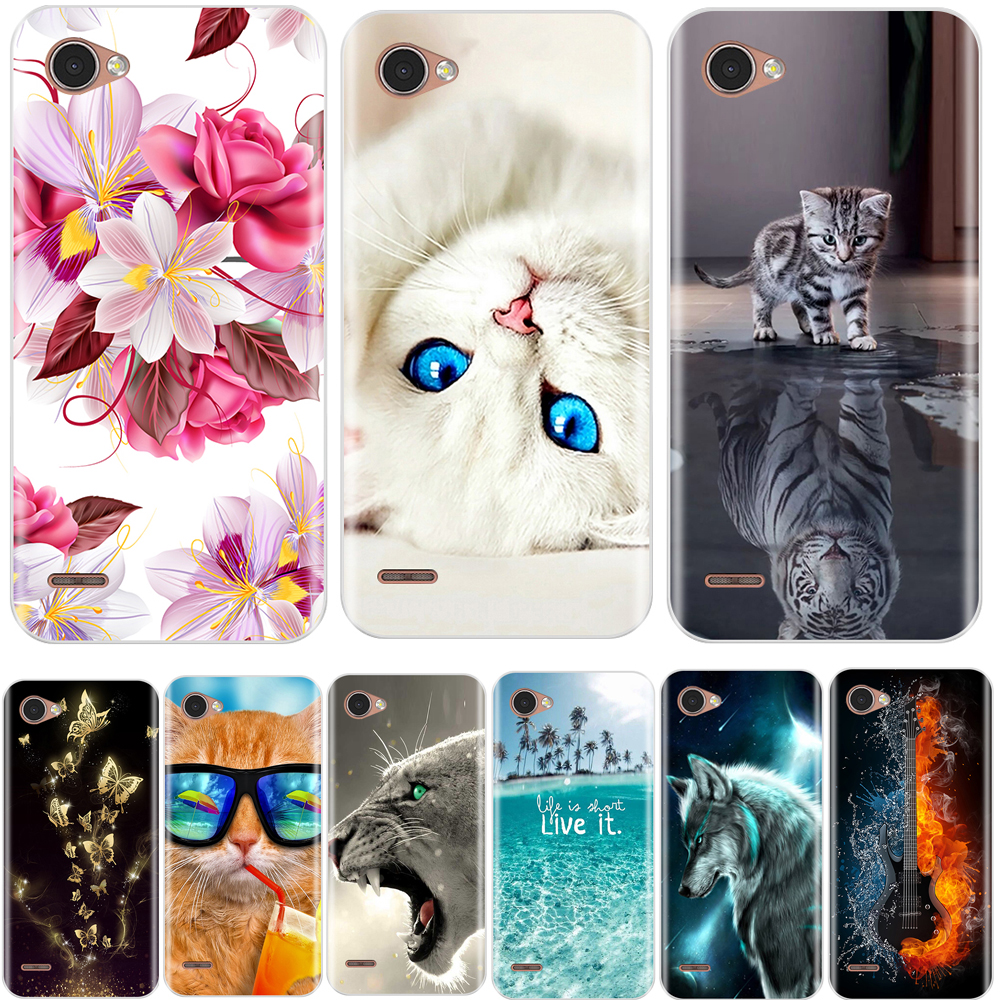 

Ultra thin stylish Phone Case For LG Q6 a alpha Q6a Q 6 M700 Funda Capa Soft Silicon Wallet Cover For LG Q6 5.5 Pattern Cover, No.1