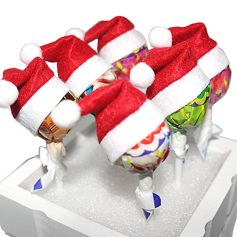 

Christmas Balls Christmas Decorations 6Pcs Hat Lollipop Decoration Cristmas Decoration Adornos Navida New Year 2019,Q