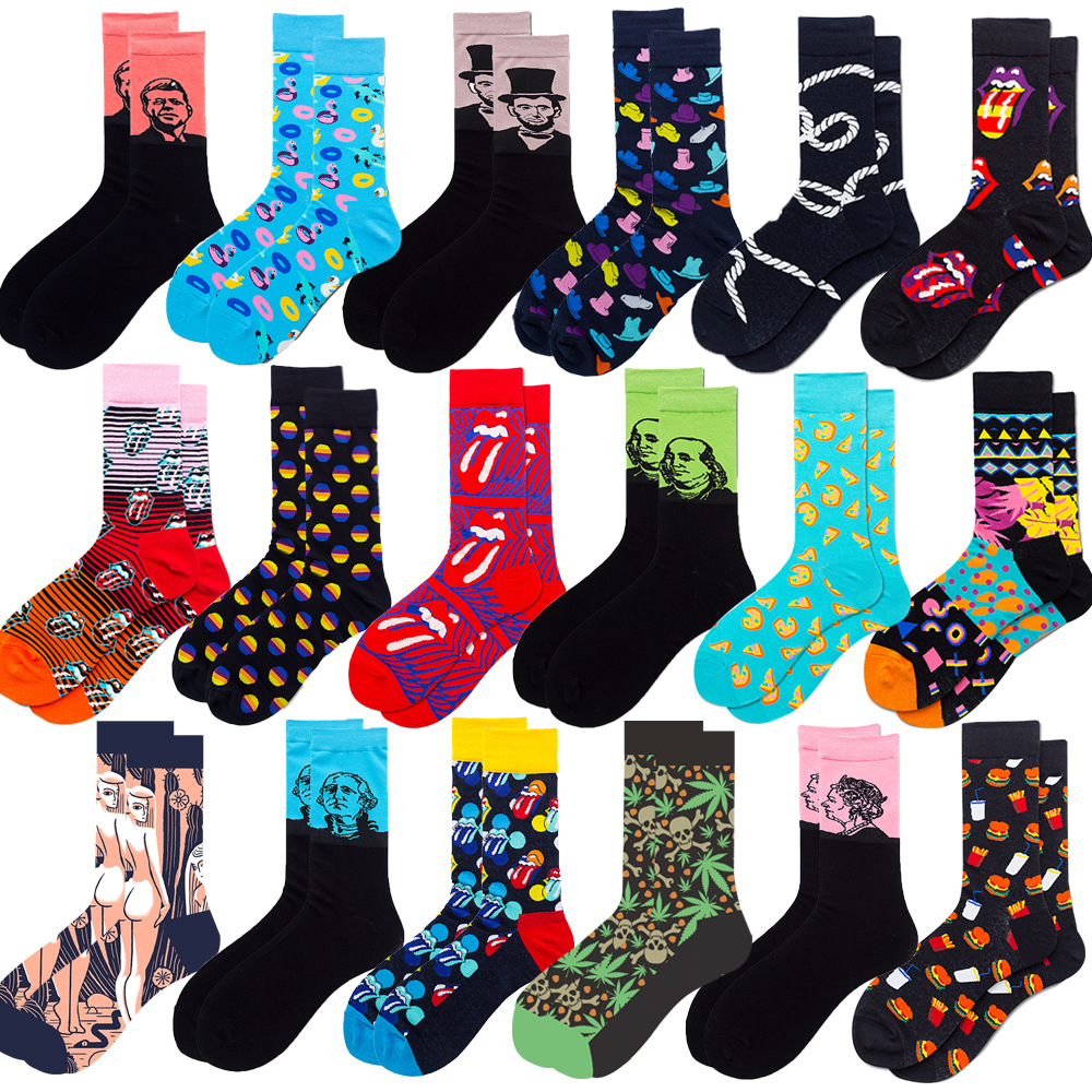 

Womens Funny Socks Colorful Novelty Dress Socks ,Happy Socks Premium Cotton Patterned Fun Sock for Men and Women, Multi