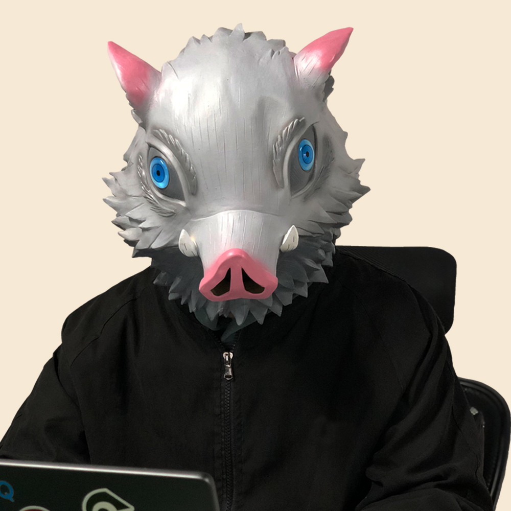 Demon Slayer Kimetsu No Yaiba Mask Cospaly Anime Hashibira Inosuke Masks Wild Boar Pig Head Latex Helmet Halloween Party Props T200620 Mask For Ball Mask For Balls From Xue009 16 32 Dhgate Com