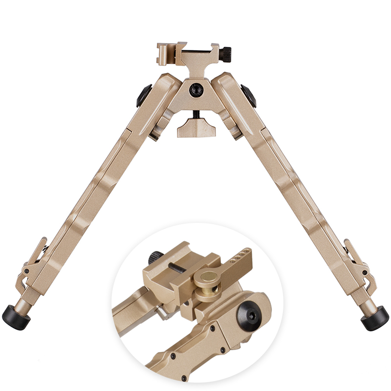 

Tactical Hunting Rifle Bipod BR-4 Bolt Action DE Quick Detach Bipod fit 20mm Picatinny Rail for Rifle Scope
